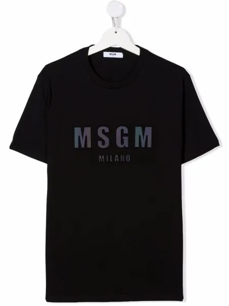 MSGM Kids футболка с логотипом