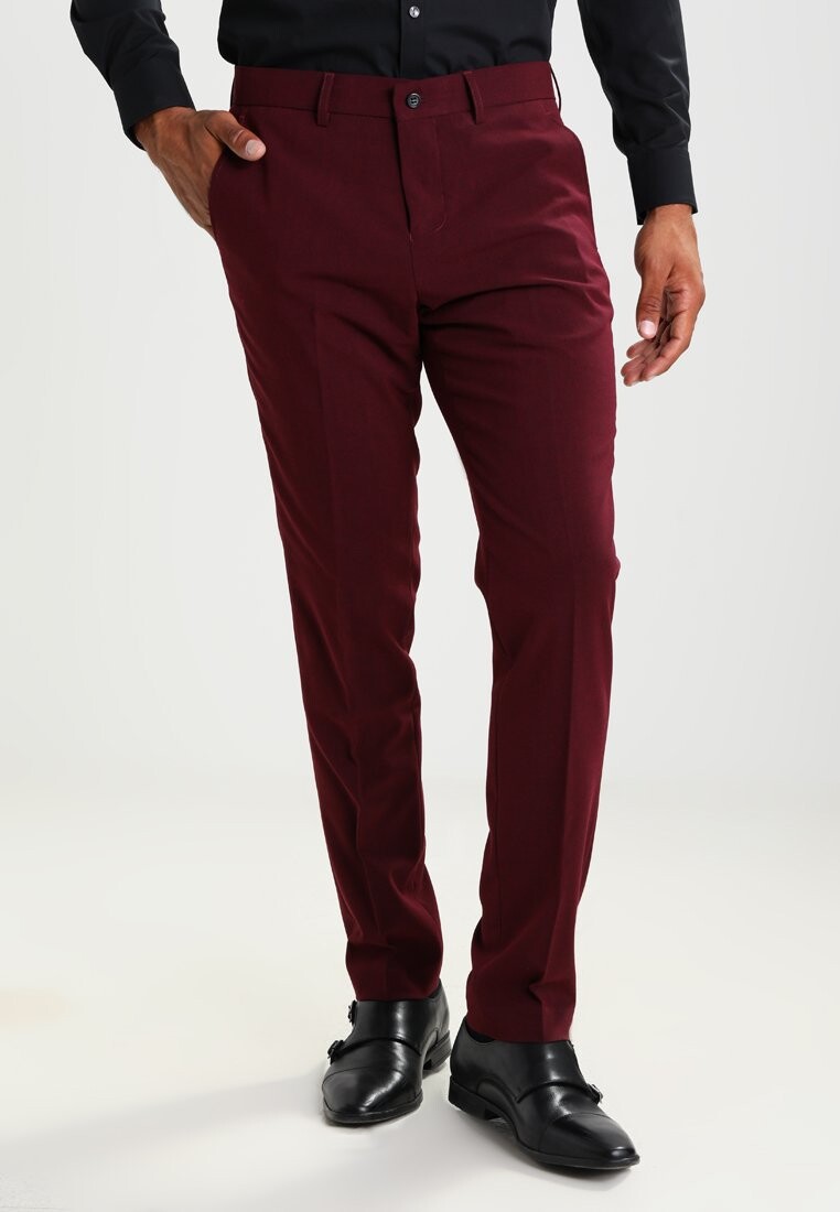 Костюм Plain Mens Suit Lindbergh, бордовый меланжевый