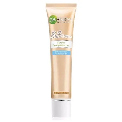 GARNIER BB крем для смешанной и жирной кожи Секрет совершенства, SPF 20, 40 мл, оттенок: натурально-бежевый