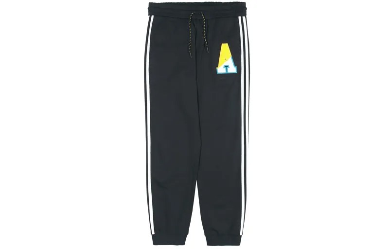 Трикотажные спортивные штаны мужские черные Adidas Neo, черный