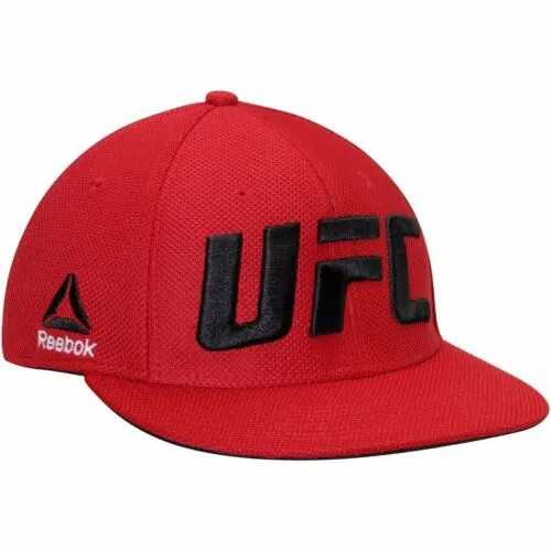 Мужская кепка Reebok UFC Red Flat Visor Flex Hat - красный | Черный