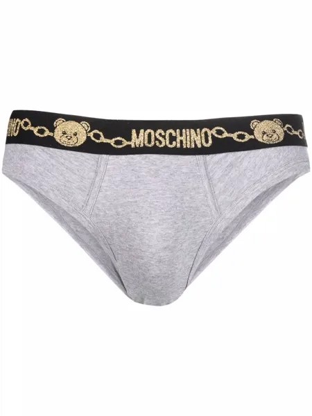 Moschino logo-waist cotton boxer briefs