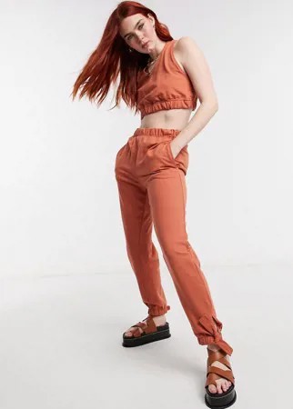 Оранжевые джоггеры с манжетами с завязками от комплекта Urban Bliss-Оранжевый