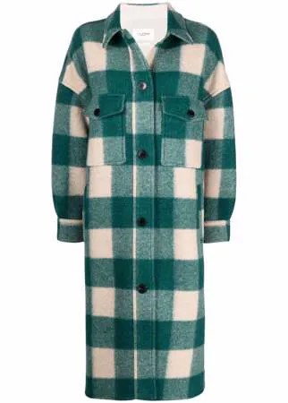 Isabel Marant Étoile однобортное пальто Gabriel в клетку