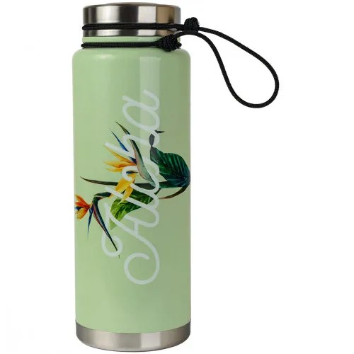 Термобутылка для воды MIZU Mizu V12 A/S Aloha Glossy Minth W/ Sst Lid & Rope Leash