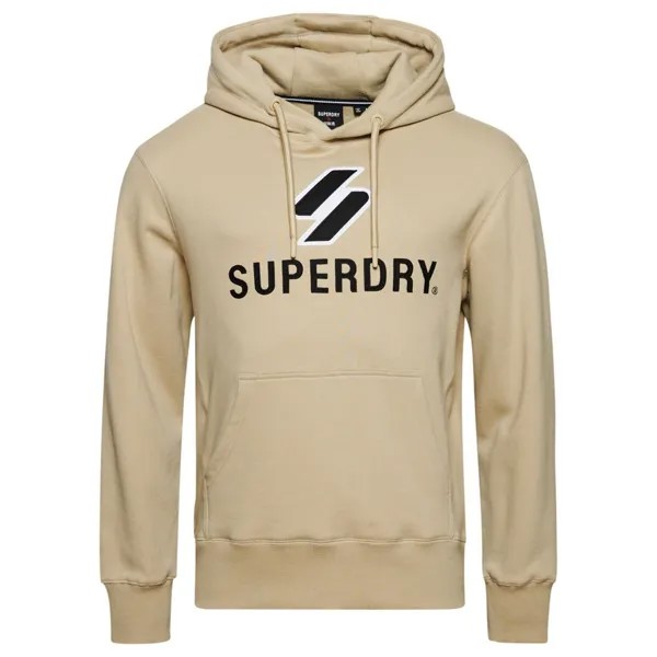 Худи Superdry Code SL Stacked Apq, зеленый