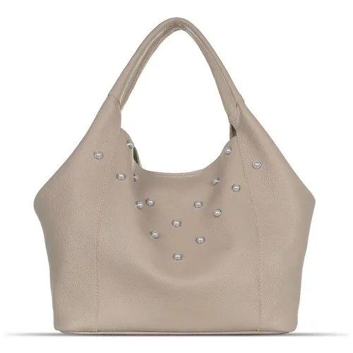 Сумка кожаная женская richet 2614 dalia св.серый.500