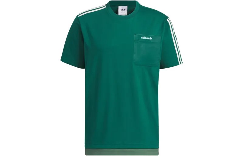 Футболка мужская лесная зеленая Adidas Originals, зеленый