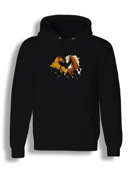 Худи унисекс СувенирShop Спирит/Душа прерий/Мультфильм 7 черное M