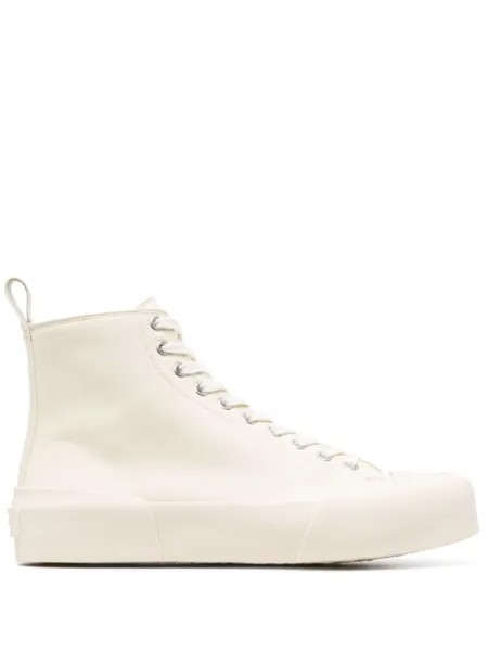 Jil Sander высокие кеды, нейтральный цвет
