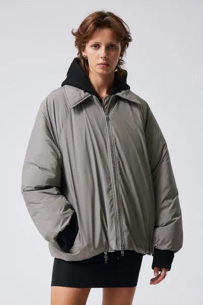 Дутая куртка helena H&M, серый