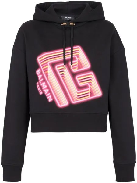Balmain худи с логотипом, черный