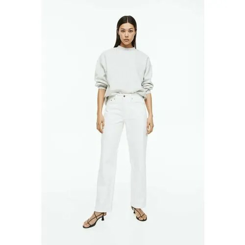 Джинсы  H&M, размер 60, белый