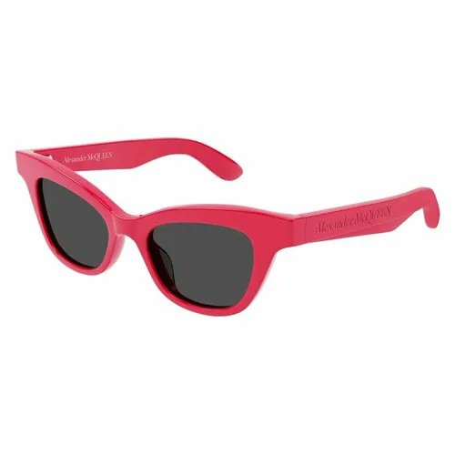 Солнцезащитные очки Alexander McQueen AM0381S 004, прямоугольные, для женщин, черный