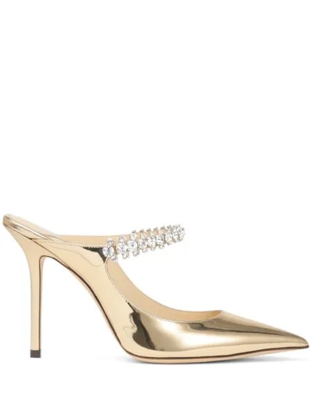 Jimmy Choo мюли Bing 100, золотистый