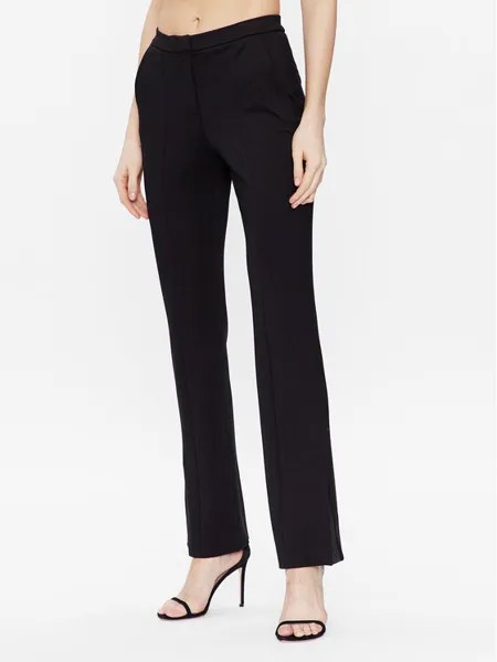 Расклешенные брюки из ткани Karl Lagerfeld, черный