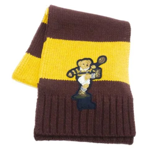 [PC0614-600] Мужской шарф Polo Ralph Lauren Colorblock Rugby Bear (Kicker)