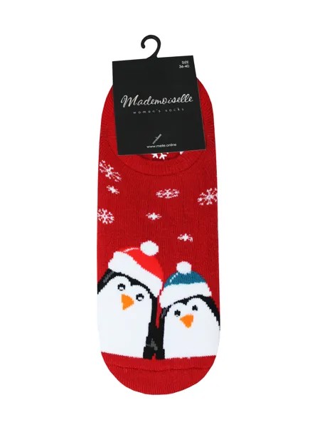 Следки женские Mademoiselle SC 092020-1616 (Пингвины) красные 36, 37, 38, 39
