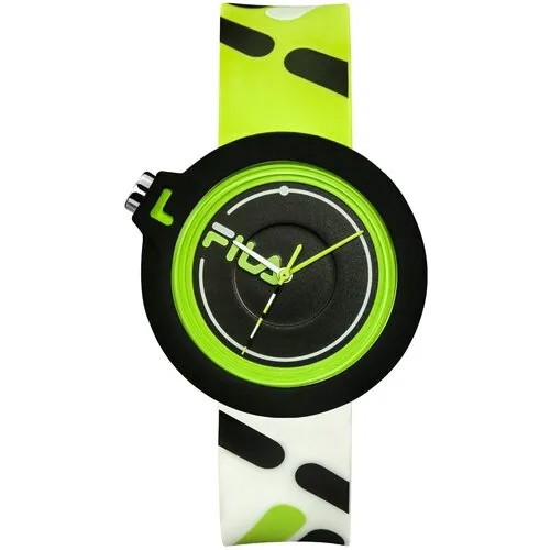 Наручные часы Fila, черный, зеленый