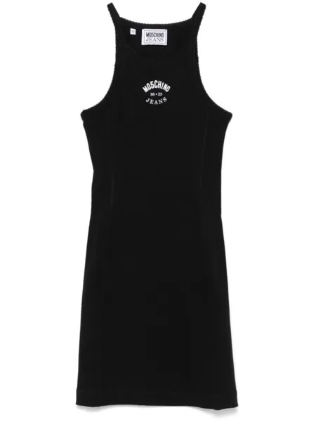 MOSCHINO JEANS платье мини с логотипом, черный