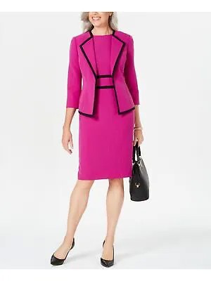 LE SUIT Женская пурпурная куртка Wear To Work Blazer 14