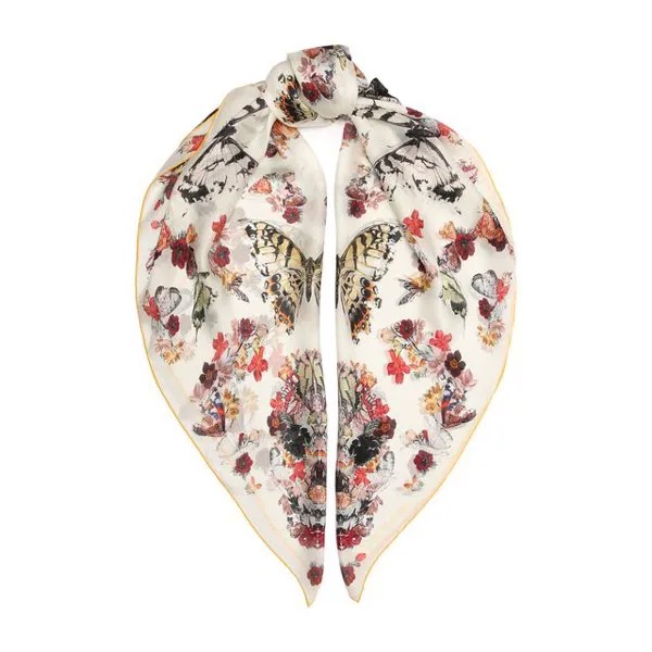 Шелковая шаль Alexander McQueen