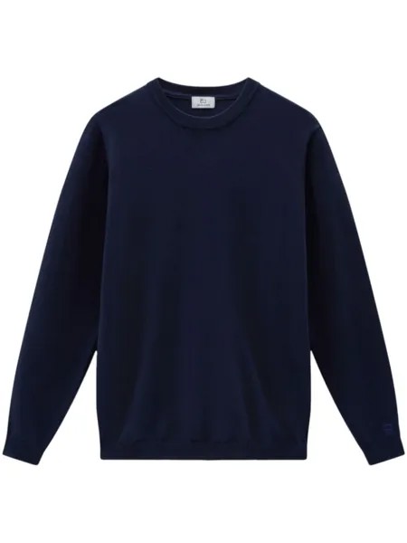 Woolrich джемпер с вышитым логотипом, синий