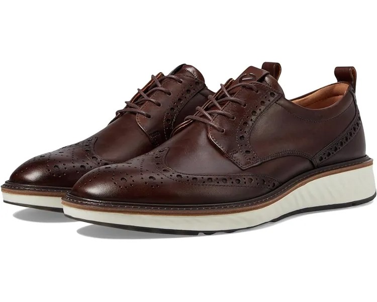 Оксфорды ECCO ST1 Hybrid Brogue Tie, цвет Cocoa Brown