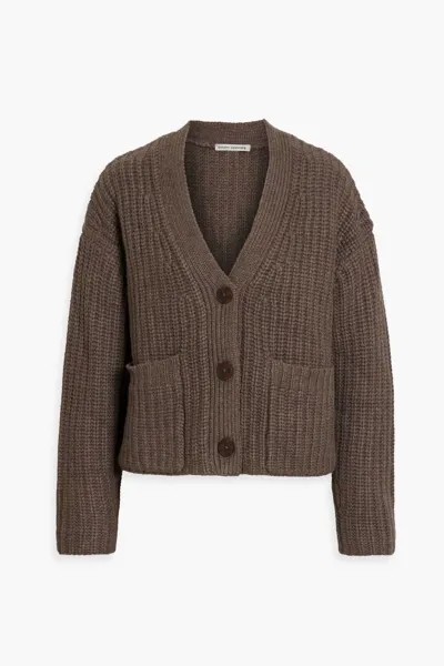 Кардиган рельефной вязки Autumn Cashmere, серо-коричневый