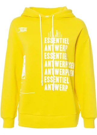 Худи Essentiel VOETRY 1 желтый+белый