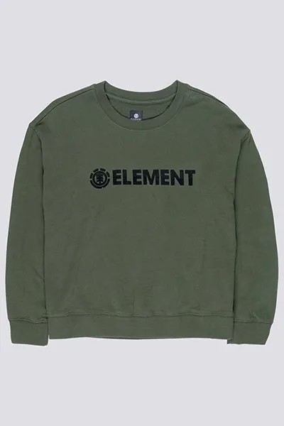 Свитшот мужской ELEMENT Logo Crew Fleece зеленый L
