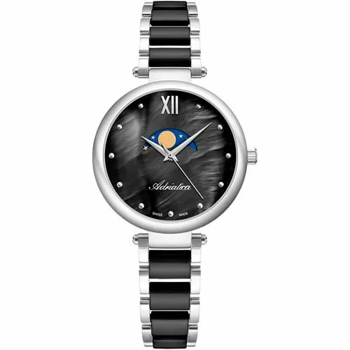 Наручные часы Adriatica Часы Adriatica 3705. E18MQM, черный