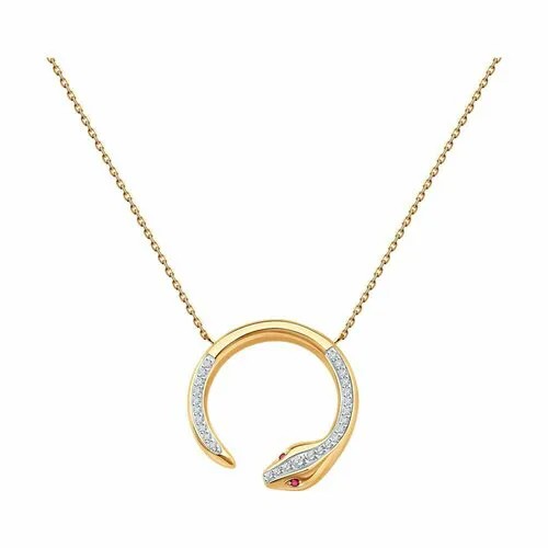 Колье Diamant, красное золото, 585 проба, длина 42 см.