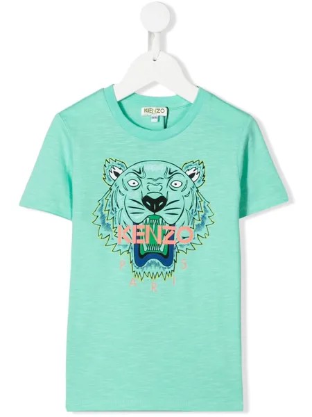 Kenzo Kids футболка с принтом Tiger