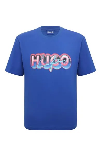 Хлопковая футболка HUGO