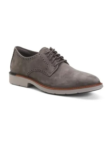 Мужские замшевые оксфорды Goto с простым носком Cole Haan, цвет Castle Rock