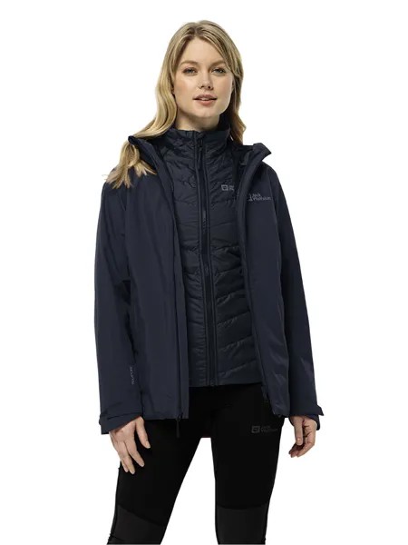 Дождевик Jack Wolfskin 3in1 Glaabach, темно синий