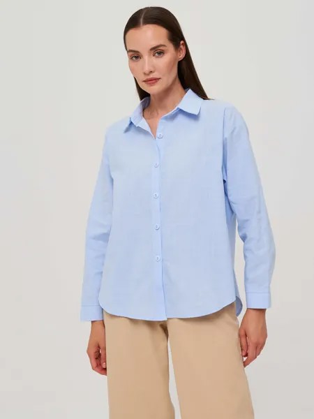 Рубашка женская Каляев 68505 голубая 48 RU