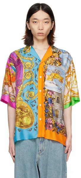 Разноцветная рубашка-шарф Moschino