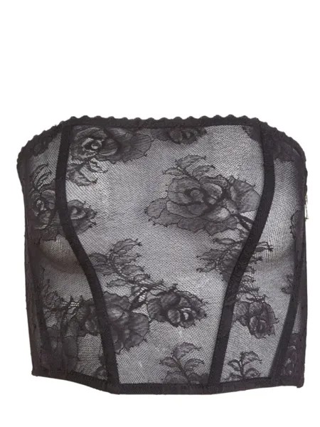 Fleur Du Mal букет корсет, черный