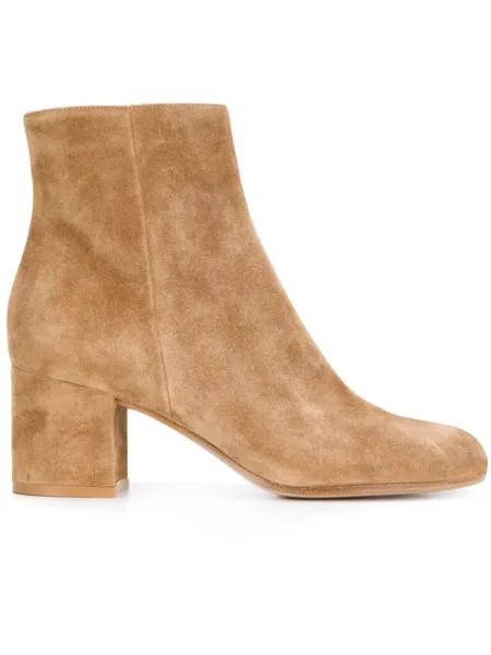 Gianvito Rossi zipped ankle boots, нейтральный цвет