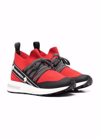 Dsquared2 Kids высокие кроссовки-носки