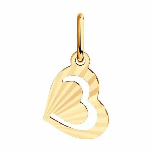 Подвеска GOLD CENTER, красное золото, 585 проба