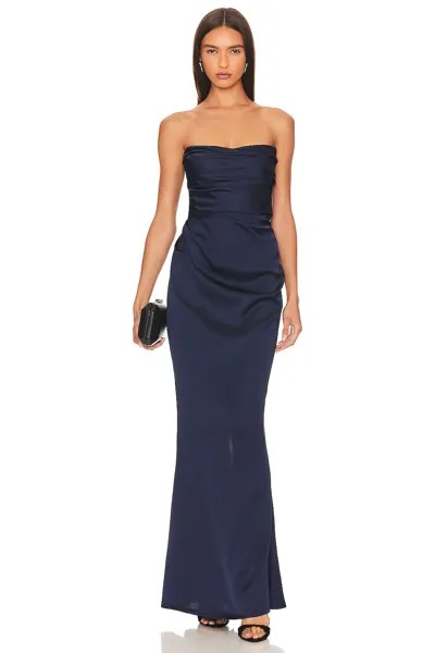 Платье Nookie Emelie Strapless Gown, темно-синий