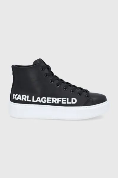 Кожаные туфли MAXI КУПИТЬ KL52255.001 Karl Lagerfeld, черный