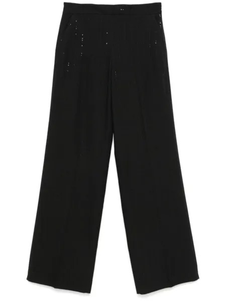 TWINSET брюки с пайетками, черный