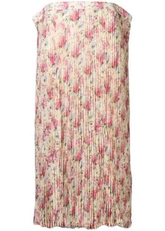 Junya Watanabe floral crepe long skirt