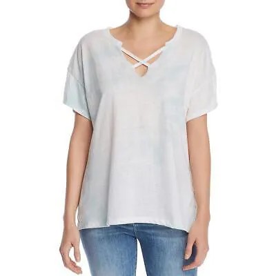 Женская белая футболка Vintage Havana с завязками по бокам и перекрещивающимися шеями, топ L BHFO 8530