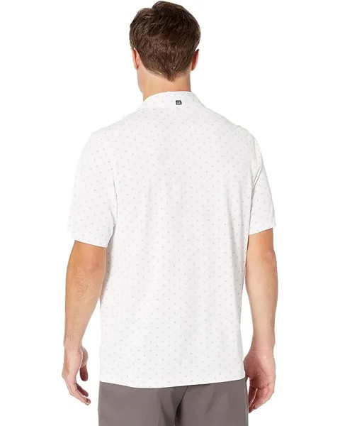 Поло Cutter & Buck Virtue Eco Pique Tile Print Polo, белый