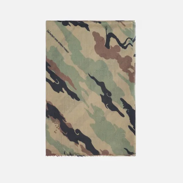 Шарф maharishi Camo Pashmina камуфляжный, Размер ONE SIZE